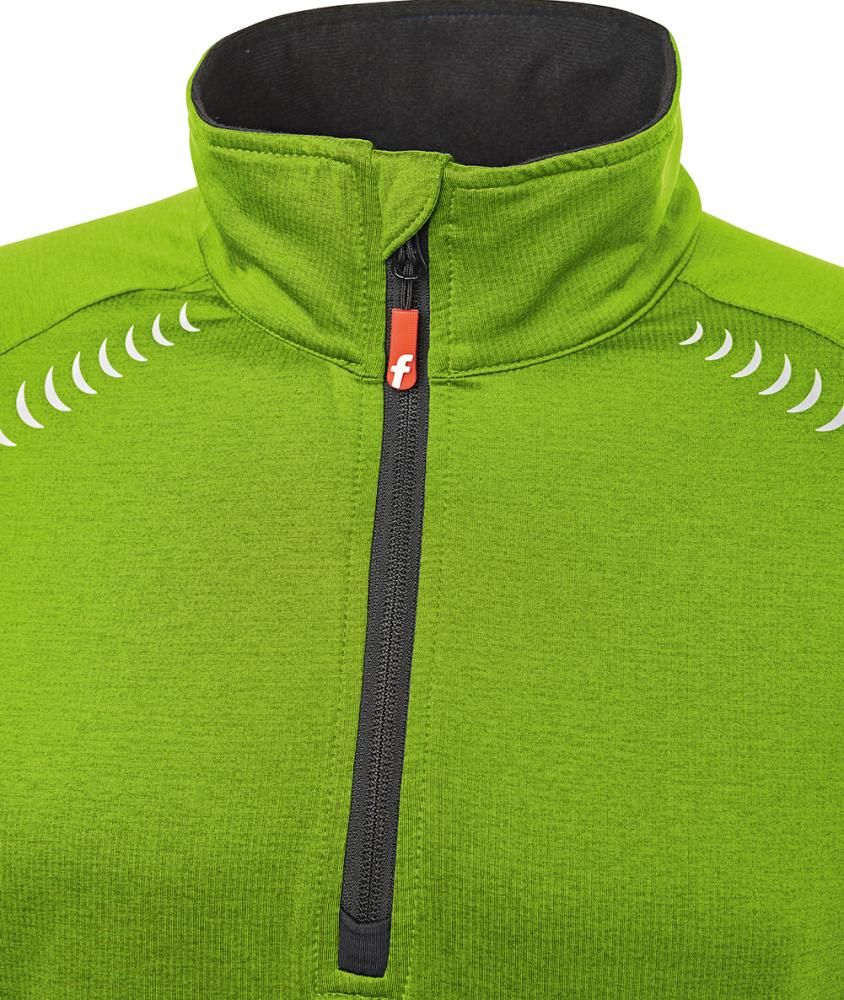 Tech-Fleecepullover lime/schwarz meliert Gr. 2XL Fortis Elements