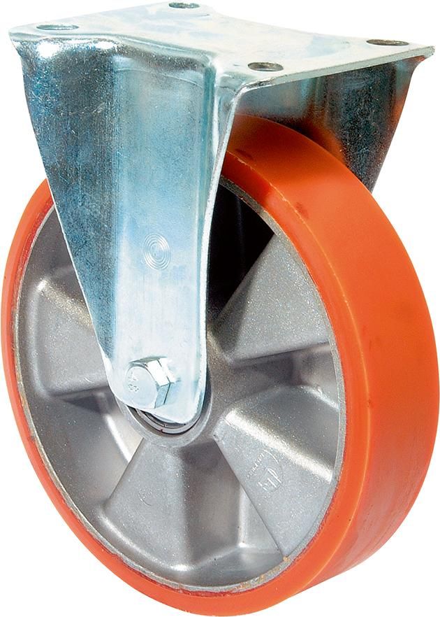 Bockrolle 80mm L410.B90 Platte,Polyure Guss,KL L410.B90.080