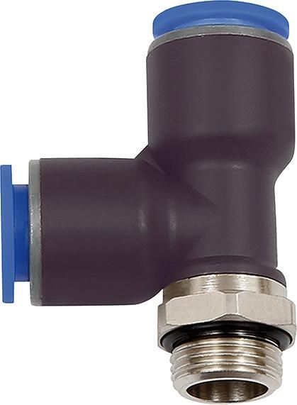 T-Steckverschraubung Blaue Serie, L-Form, drehbar, G 1/2 a., Schlauch-Ø 10 RIEGLER