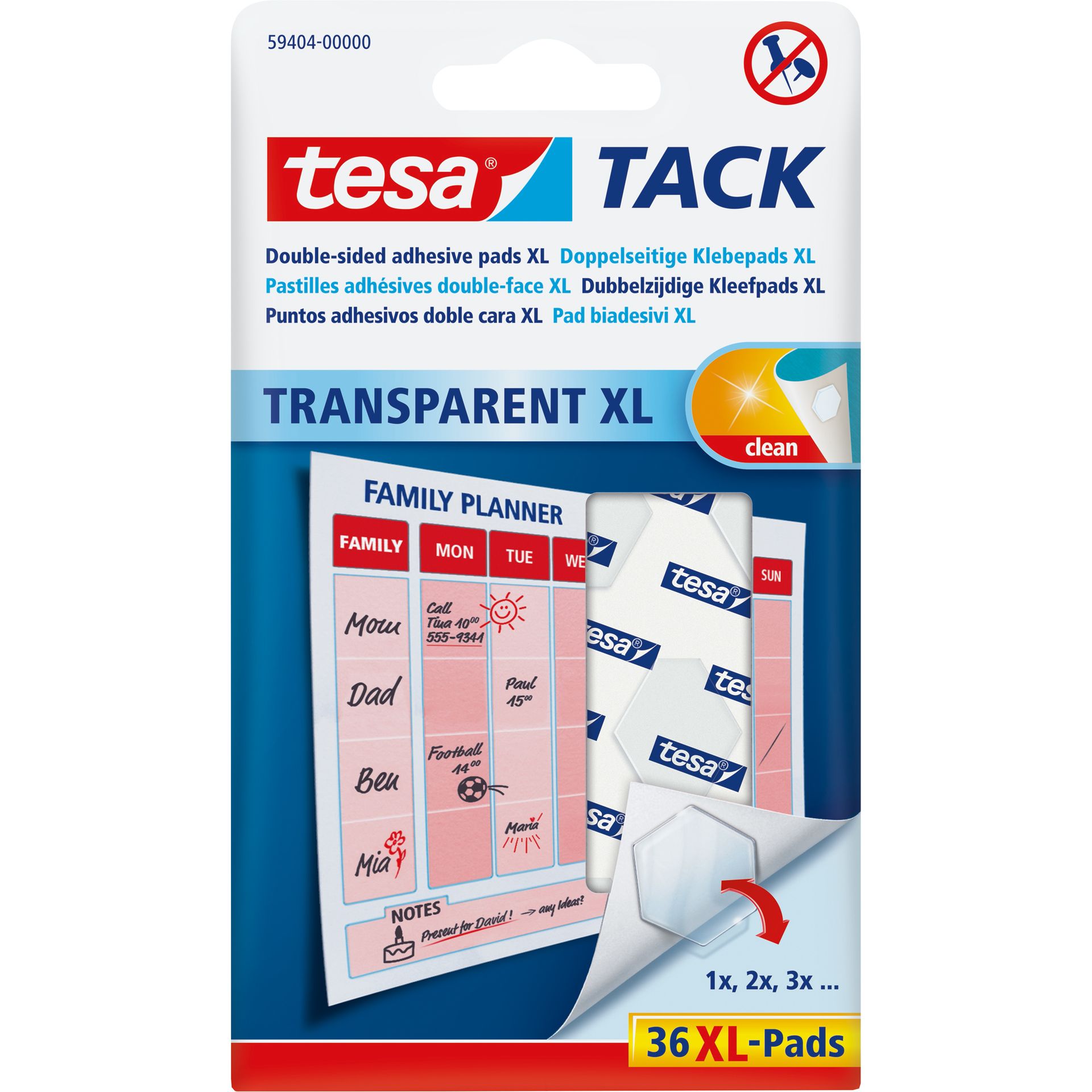 Klebepad TACK XL 36 St./Pack.