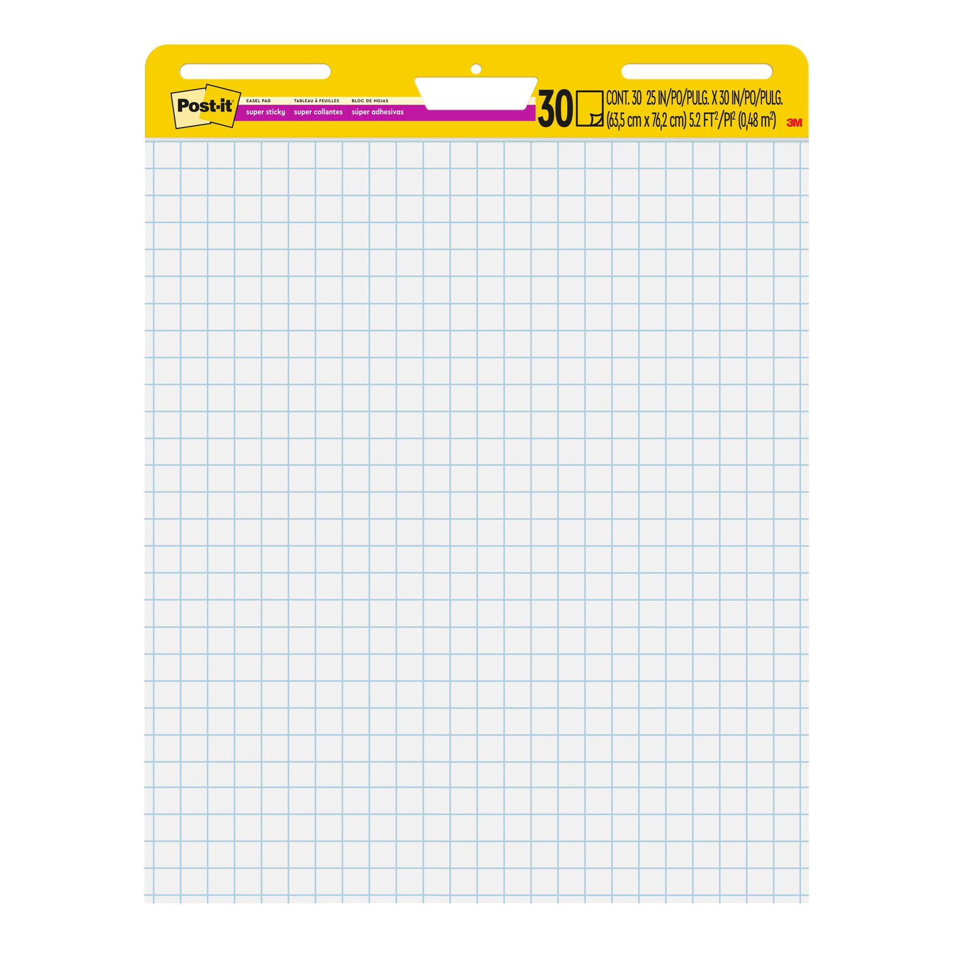 Flipchartblock Super Sticky  63,5x77,4cm kar 30Bl
