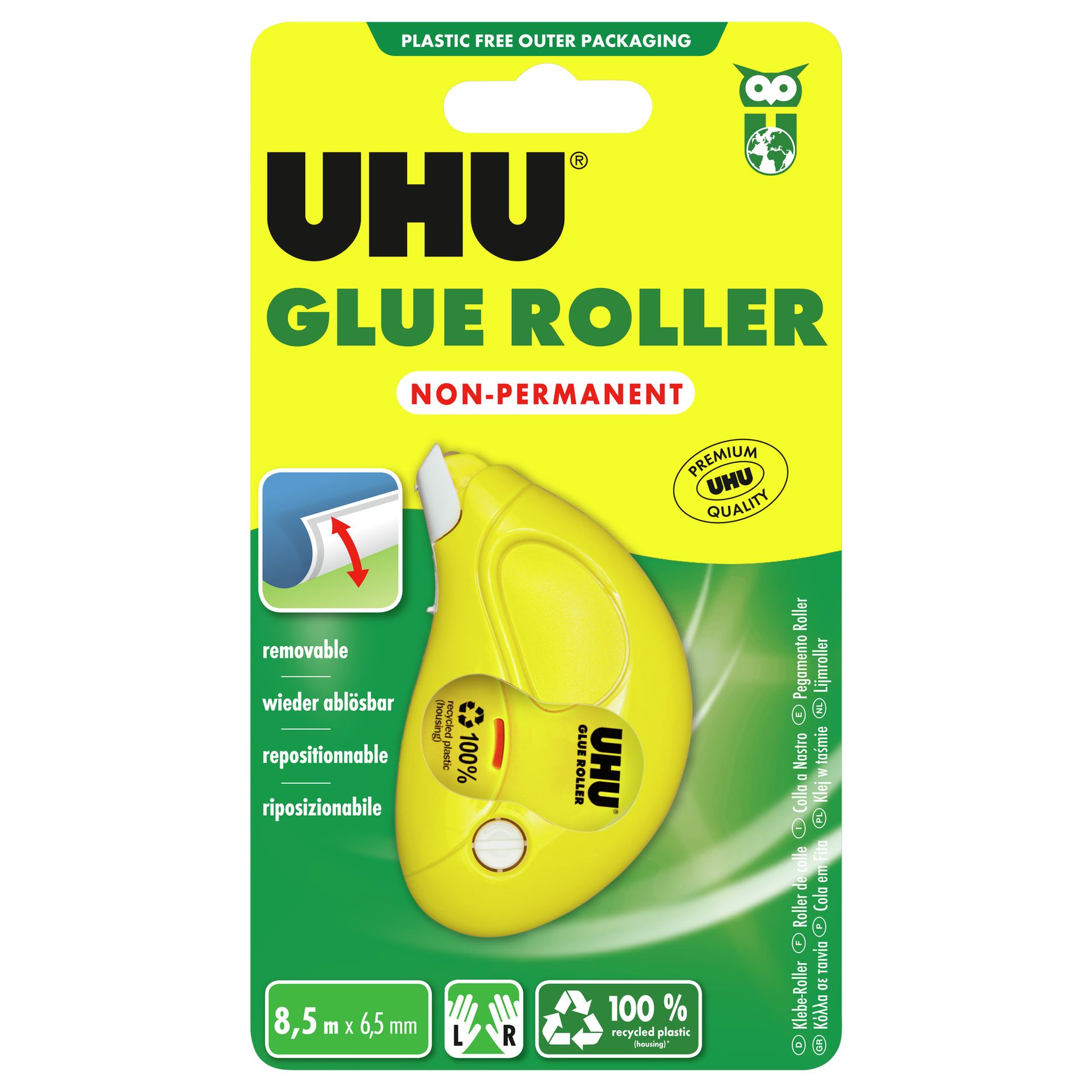 Kleberoller Glue non perm. Einweg Bl.