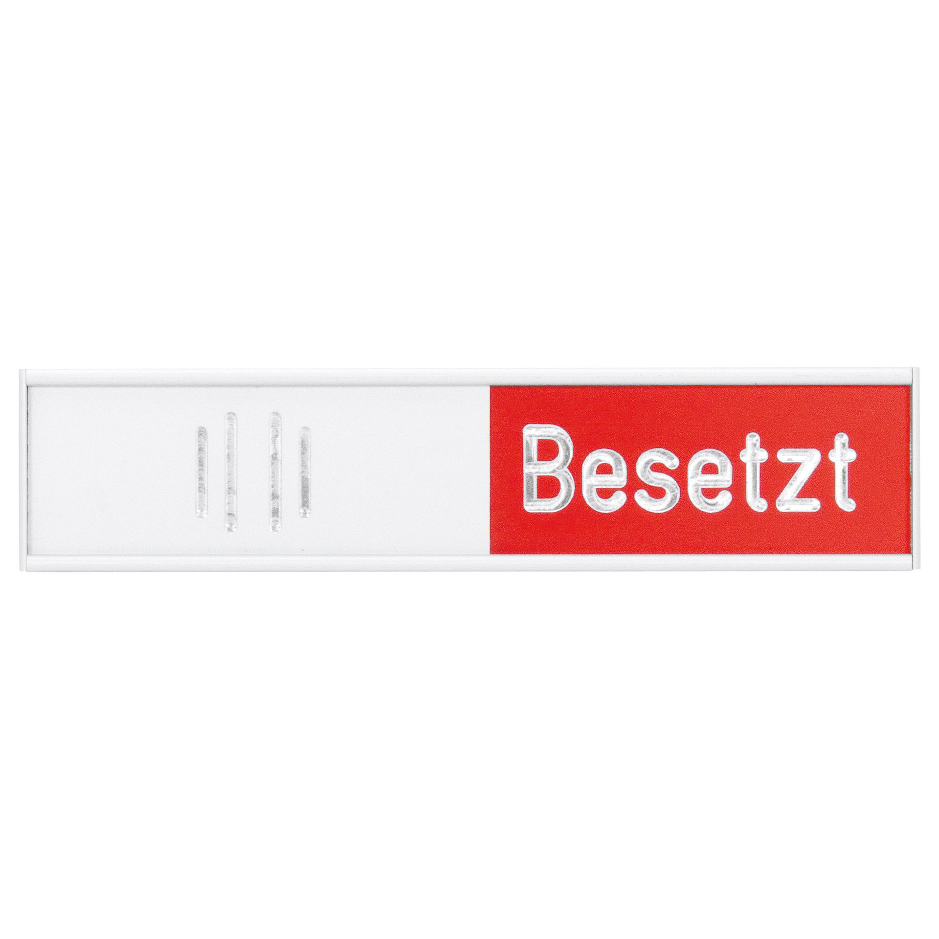 Türschild besetzt 102x27,4mm al selbstkl.