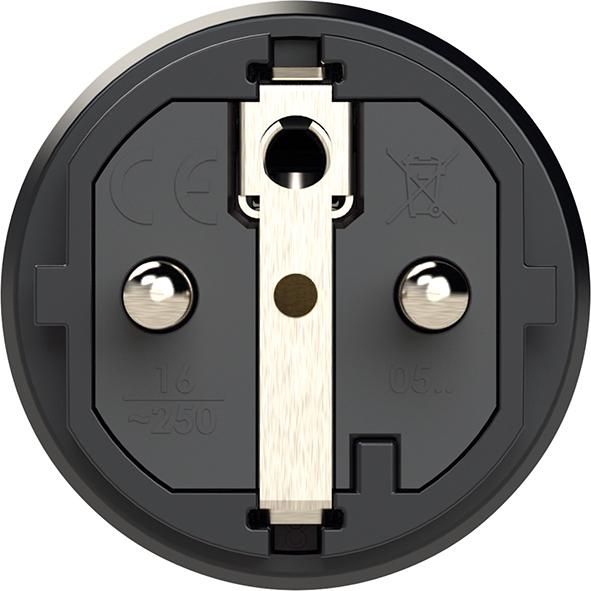 Schutzkontaktstecker IP54 Vollgummi+Erdungss. 16A / 250V AC / 3p (2P+E)