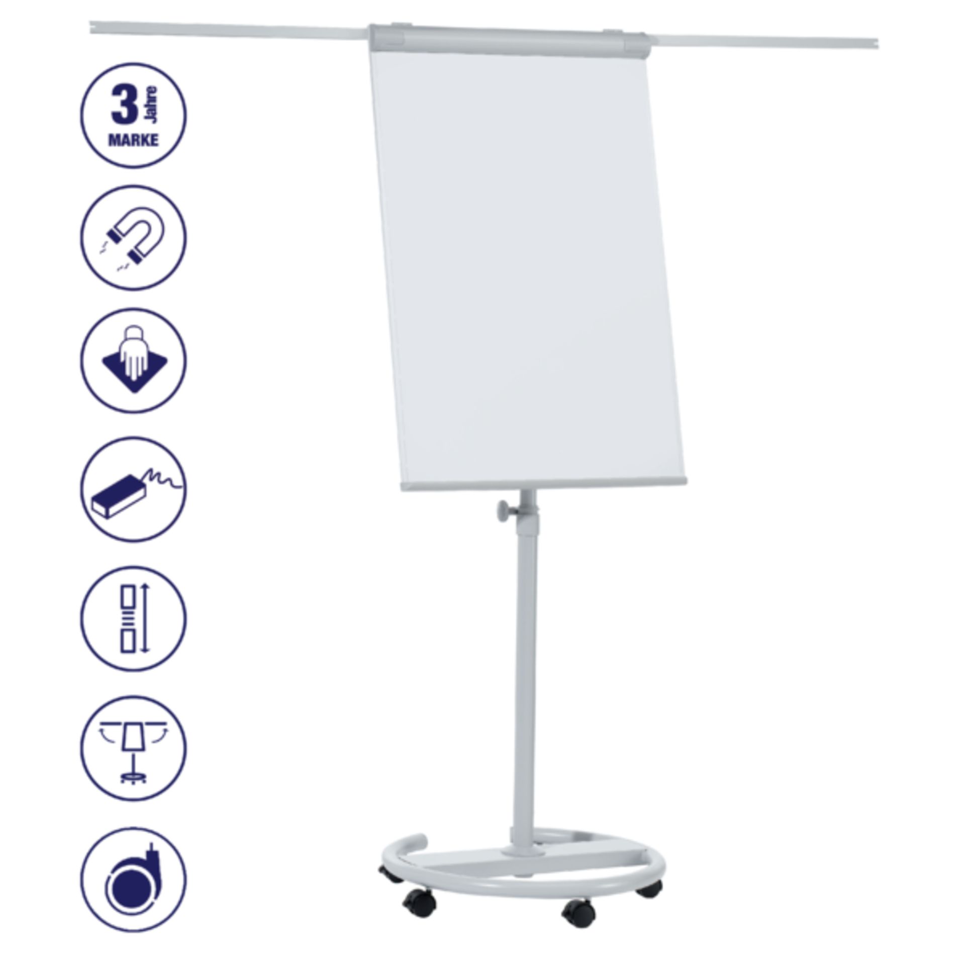 Flipchart Mobil Plus silber