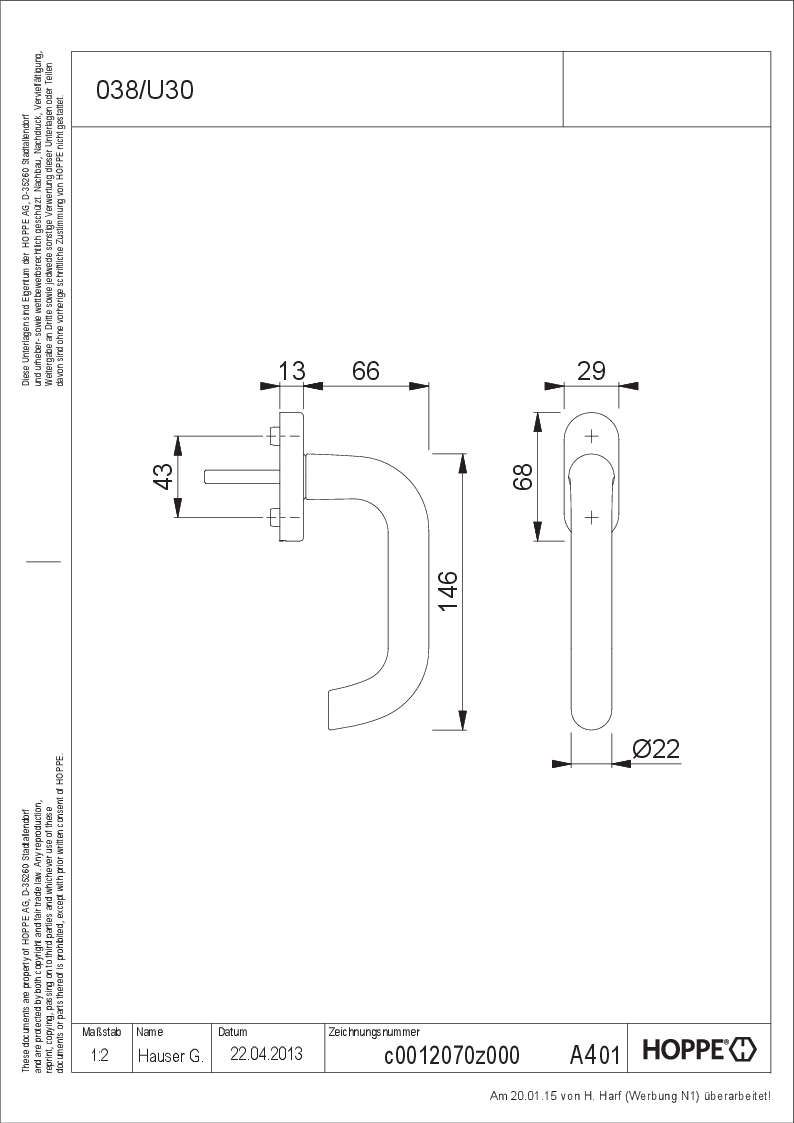 Fensteroliven 038/U30 F1 Paris