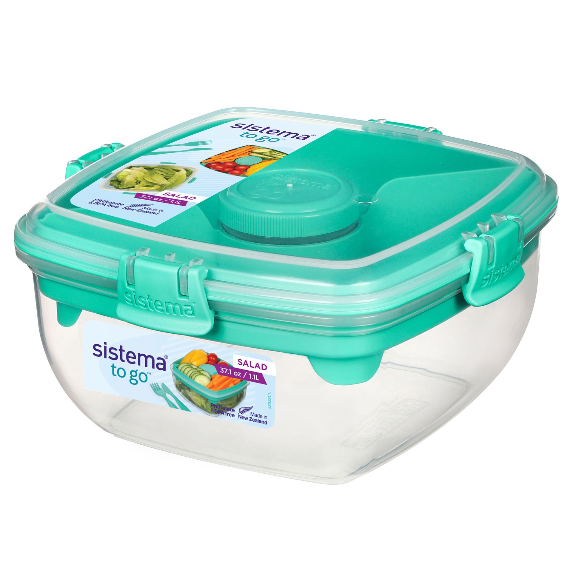 Frischhaltebox Salad TO GO 1,1l sort