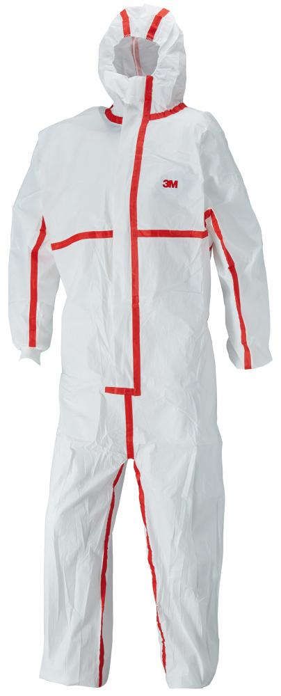 Schutzanzug 4565, weiß/rot Typ 4/5/6 Gr.2XL
