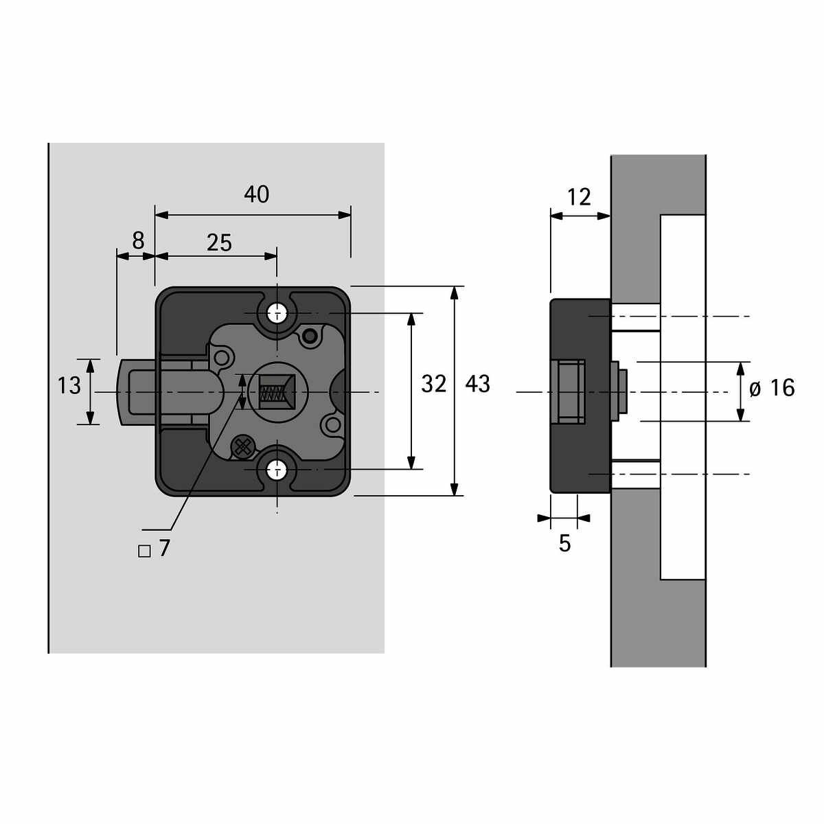Fallenschloss Typ 587 Insert
