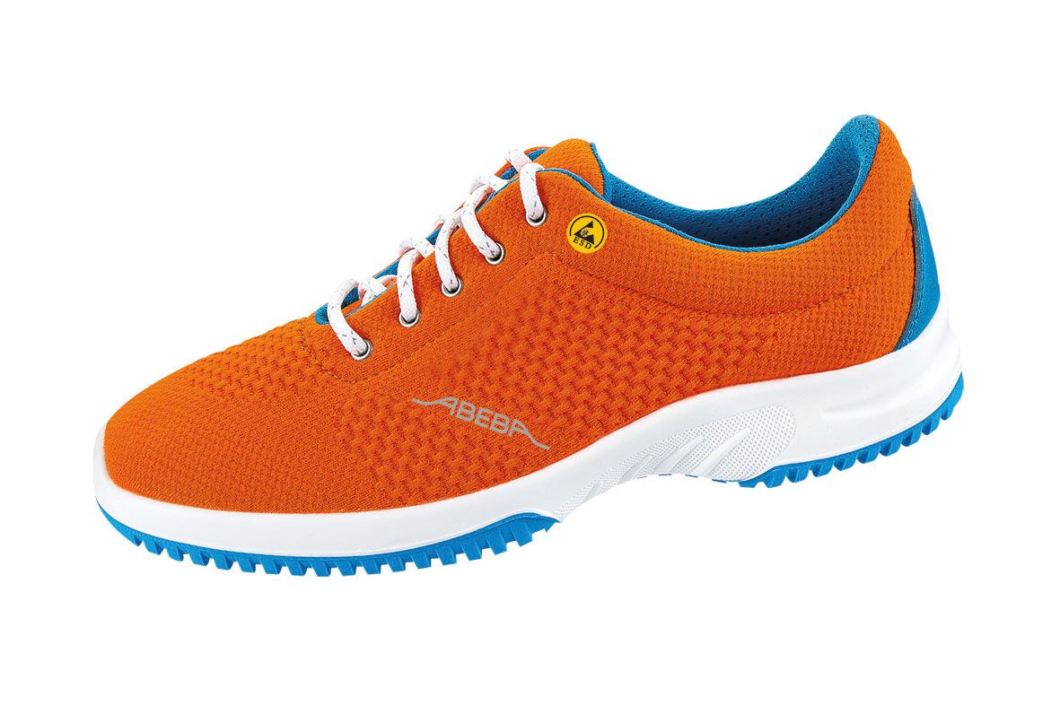 Abeba Berufshalbschuh O2 ESD, Orange, Gr. 45