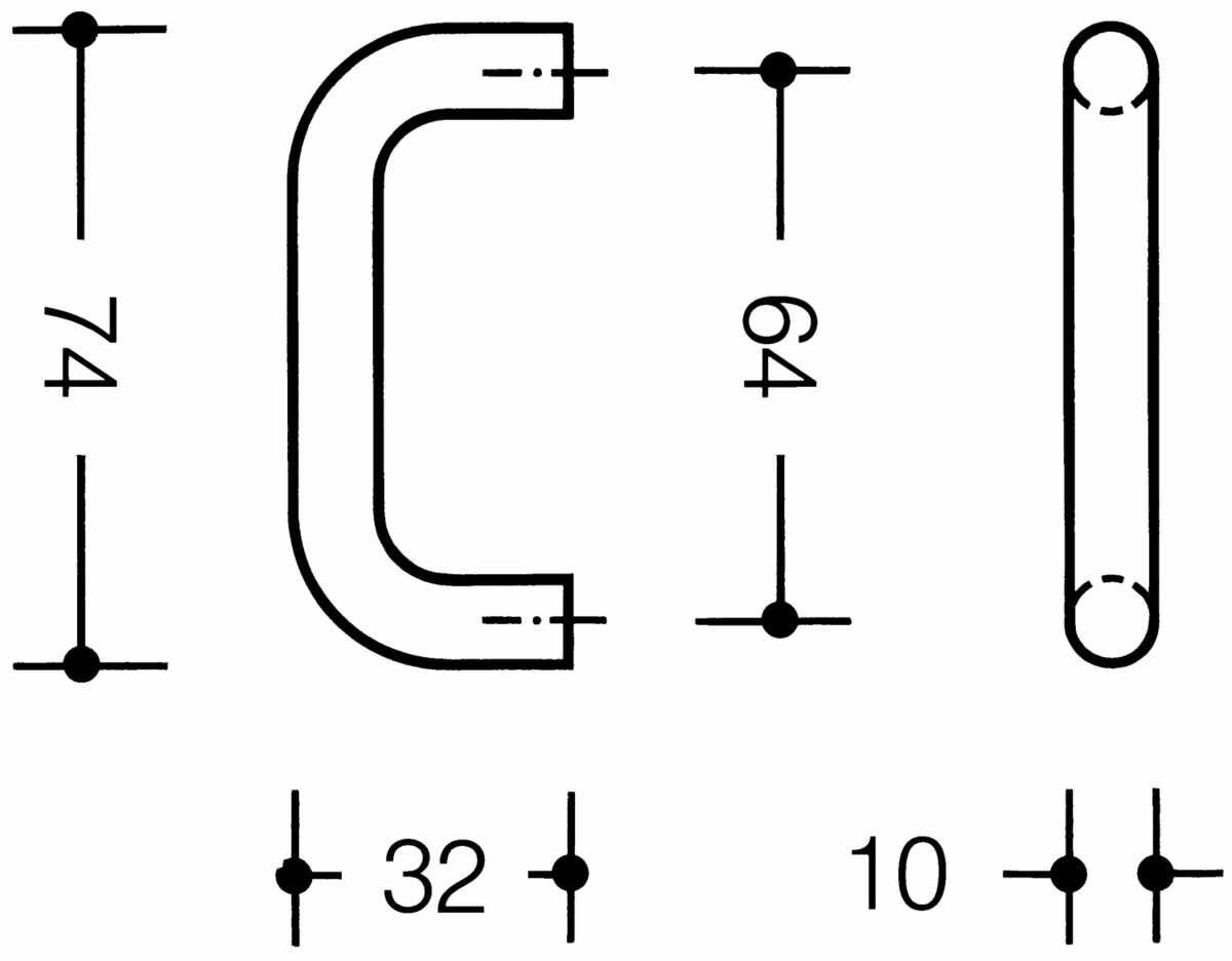 Hewi Möbelgriff 548/74 F20