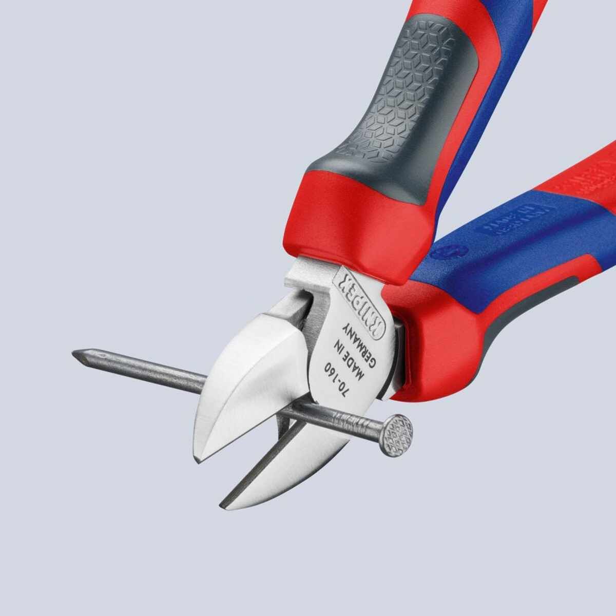 Seitenschneider verchromtmit Mehrkomponenten-Griffen 160mm KNIPEX