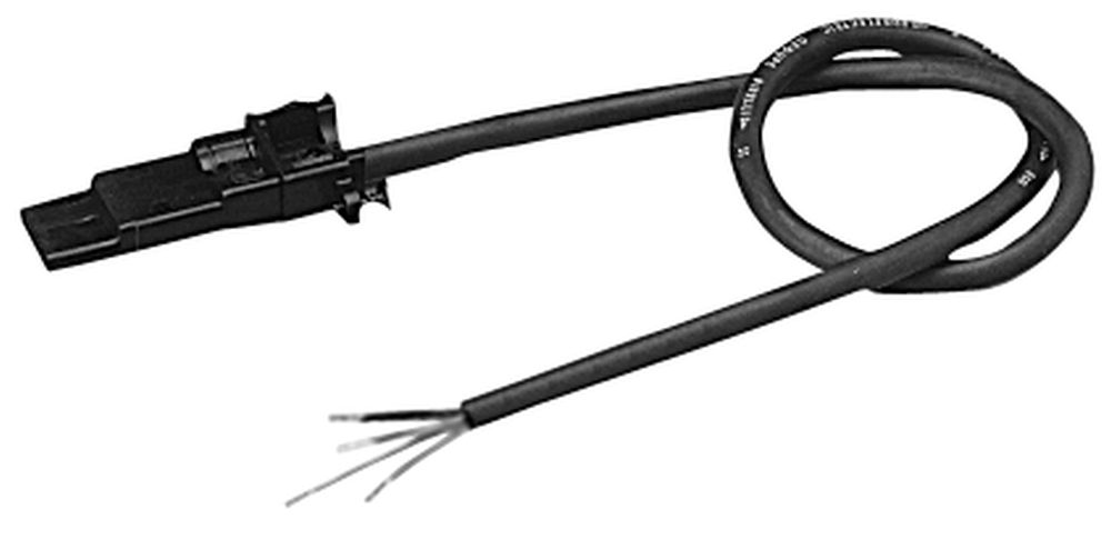 Netzanschlussleitung für Rohrmotoren elektronisch oder mechanisch 5,0 m, schwarz
