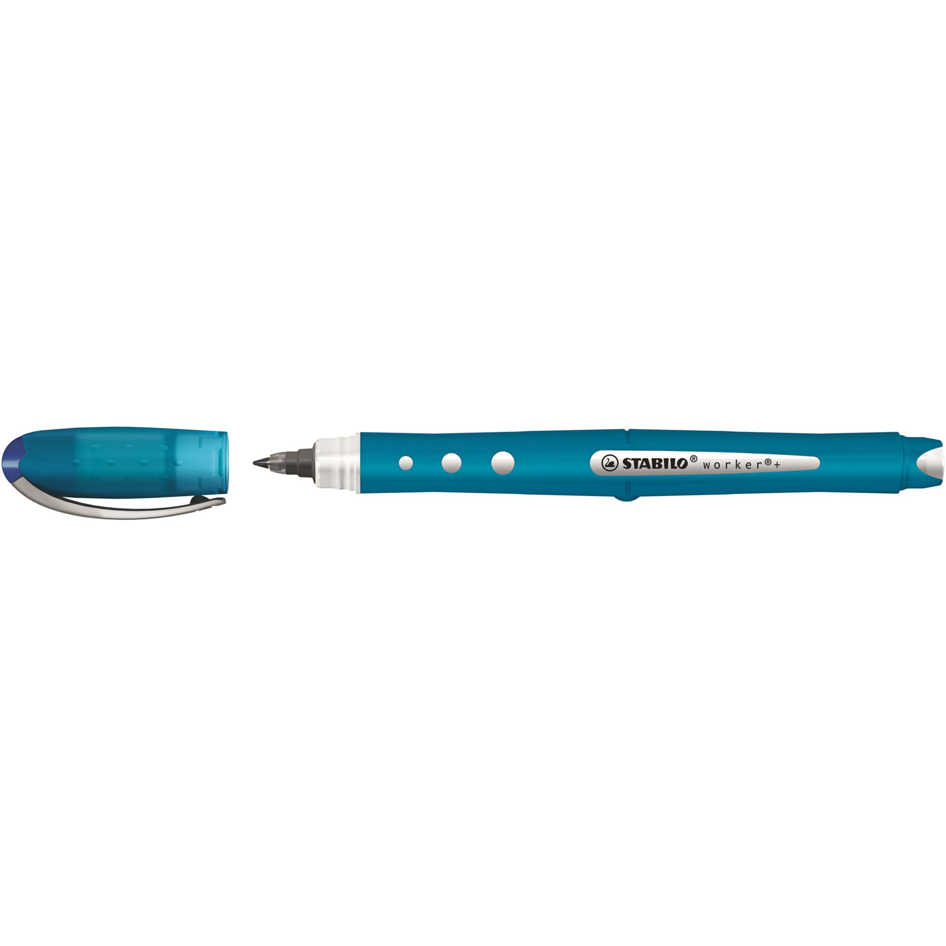 Rollerball worker colorful 0,5mm Kappenmodell blau