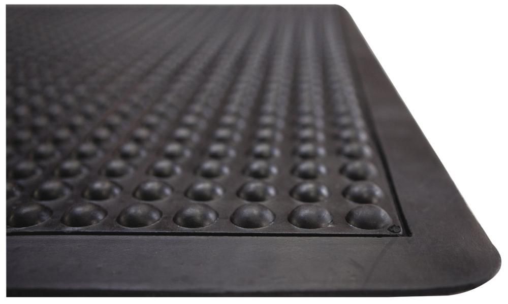 Arbeitsplatzmatte YOGA LOCK Basic schwarz B90xT120 cm Endstück