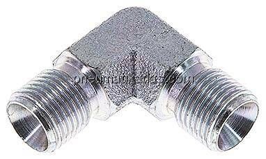 90°-Winkel, 60°Konus G 1/8"-G 1/8" (AG), Stahl verzinkt