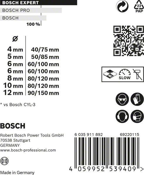 Bosch EXPERT MultiConstruction CYL-9 Bohrer-Set