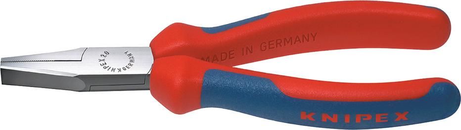 Flachzange poliert mit Mehrkomponenten-Griffen 140mm KNIPEX