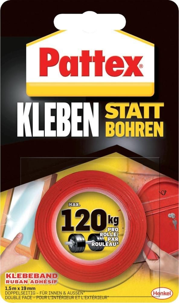 Montageklebeband Kleben statt Bohren 19mmx1,5m