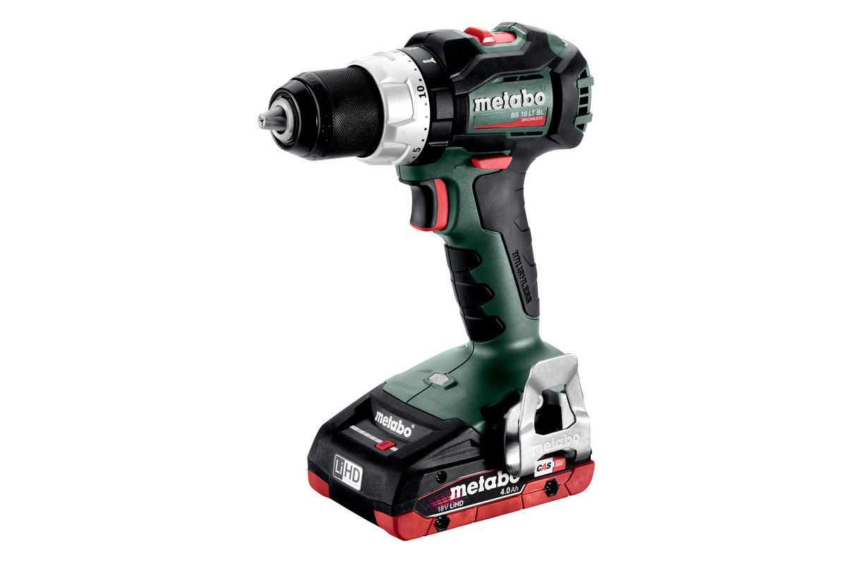 Akku Bohrschrauber BS 18 LT BL Metabo 2x18,0 V 4,0 Ah Ladegerät ASC 55 metaBOX