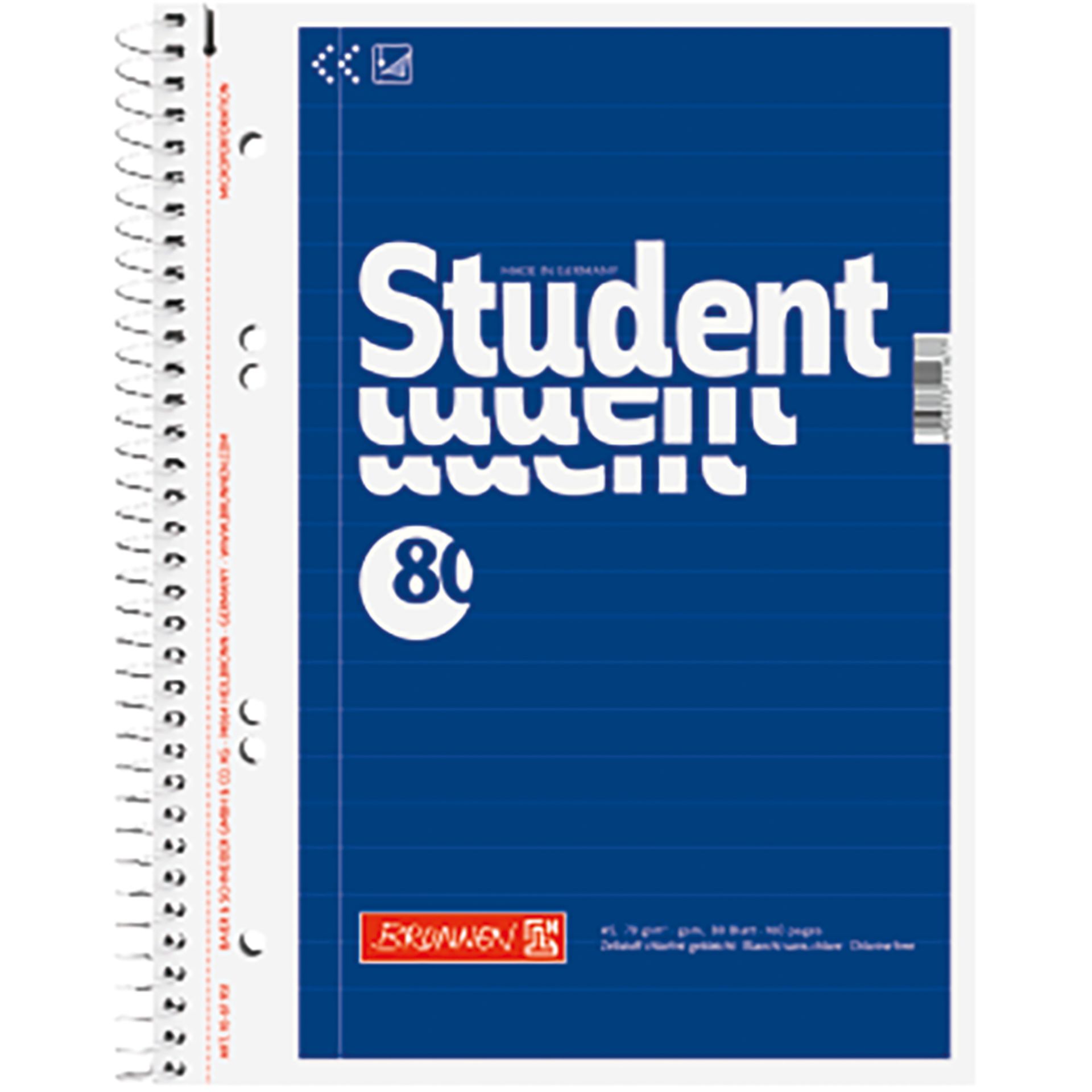 Collegeblock A5 liniert 80Bl blau