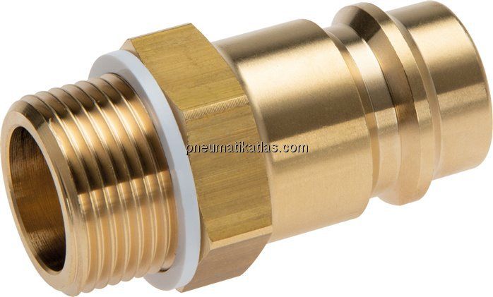 Kupplungsstecker (NW19) G 3/4"(AG), Messing