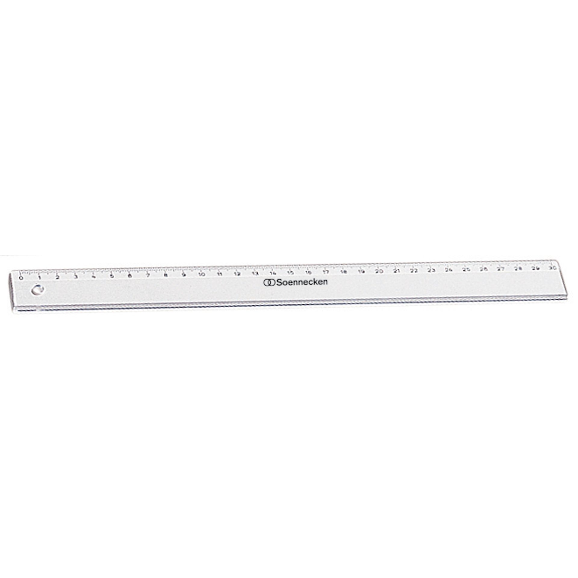 Lineal 30cm Polystyrol transparent