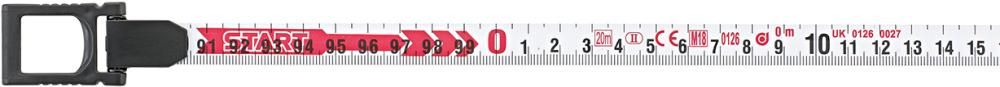 FORUM Kapselbandmaß Stahlband 20m x 13mm