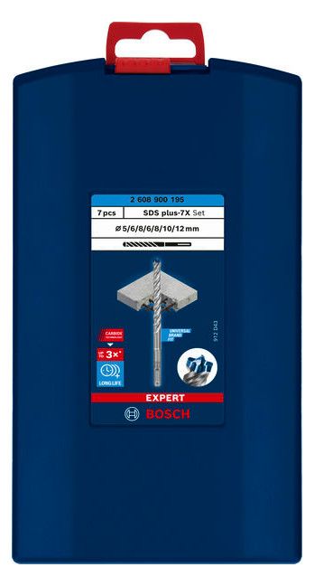 BOSCH Hammerbohrersatz: SDS-plus-7X