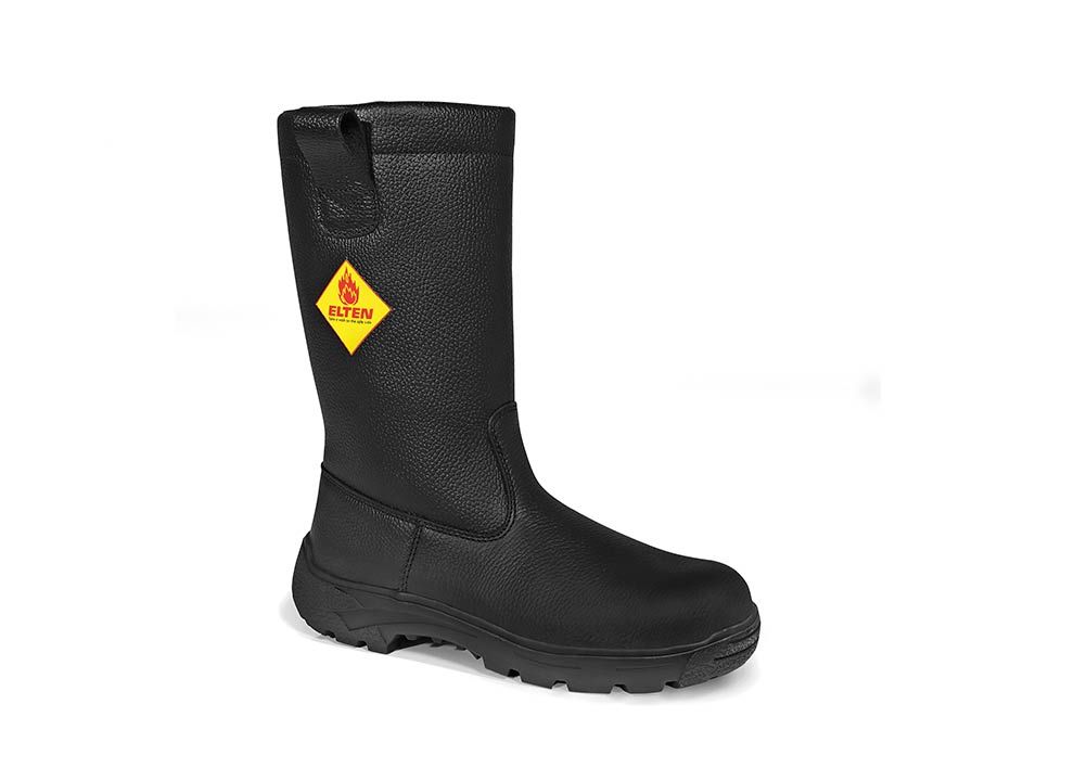 ELTEN Feuerwehrschlupfstiefel MASTER F2A Stiefel (High), Schwarz, Gr. 38