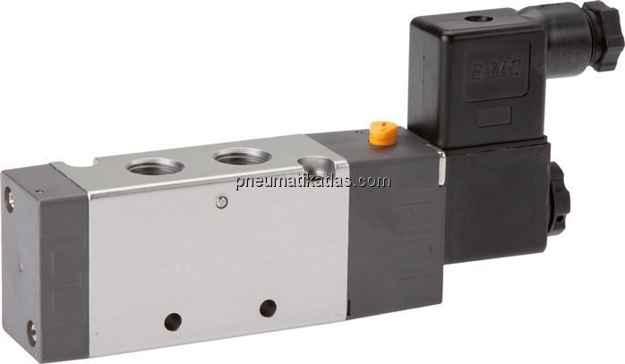 5/2-Wege Magnetventil, G 1/4", Federrückstellung, 24 V=