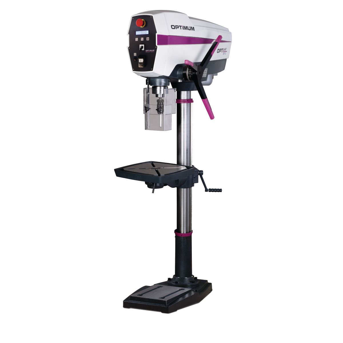 Säulenbohrmaschine Optimum OPTIdrill DP 33 Aktions-Set inkl. Maschinenschraubstock