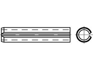 DIN 7346 Federstahl 2 x 5 S