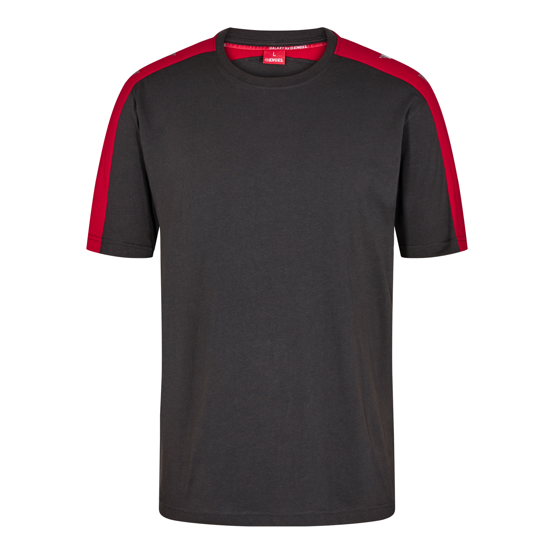 Galaxy T-Shirt Anthrazit Grau/Tomato Red, Gr. 5XL