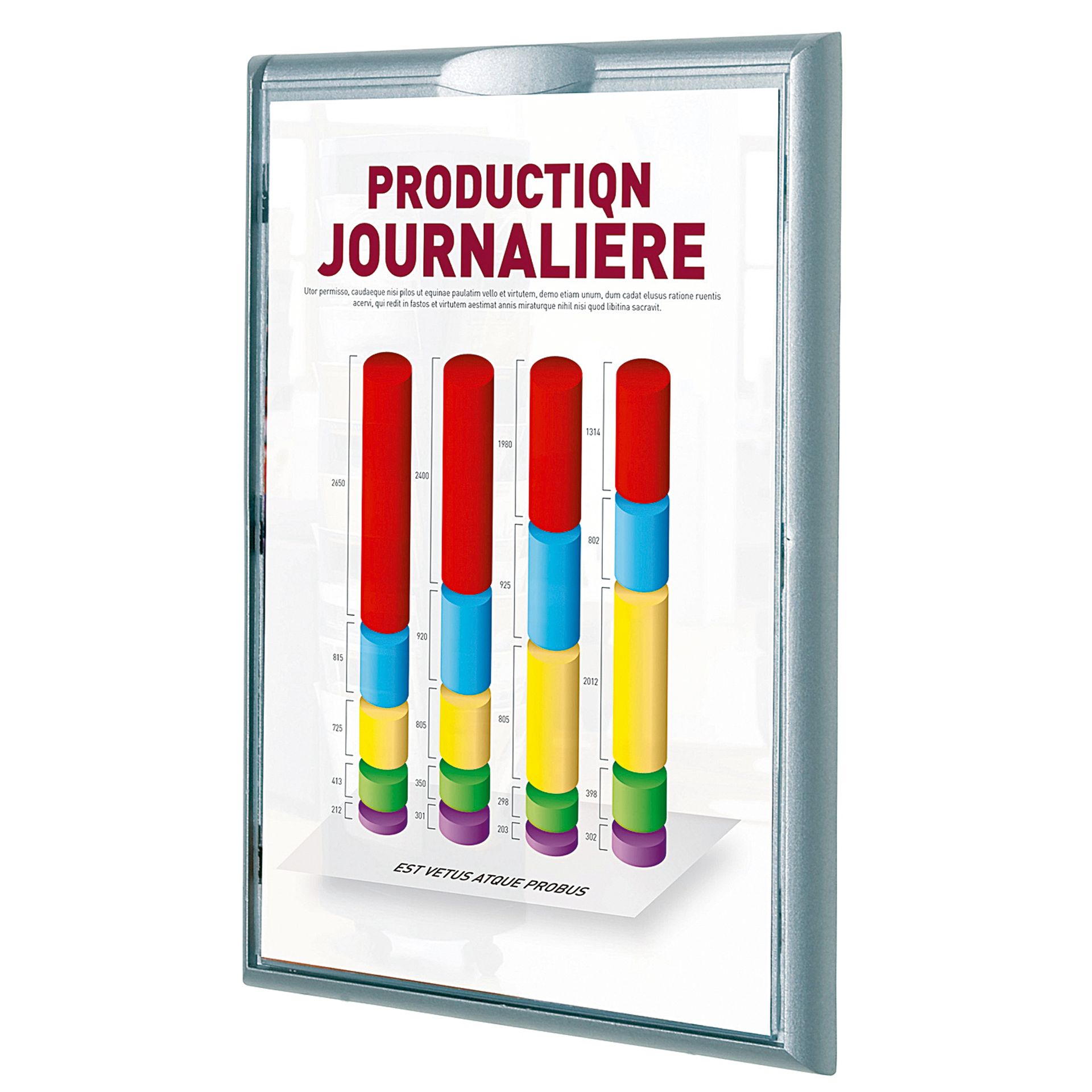 Infodisplay DIN A4 aluminium 4 St./Pack.