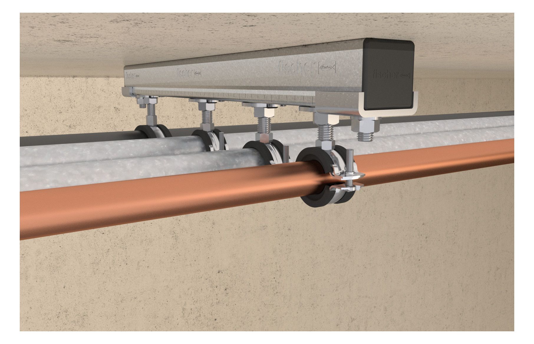 FISCHER Rohrschelle FRS 15-19 M8/M10