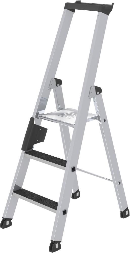 Alu-Stehleiter 3 Stufen clip-step R13 Gesamthöhe 1,34 m Arbeitshöhe bis 2,70 m