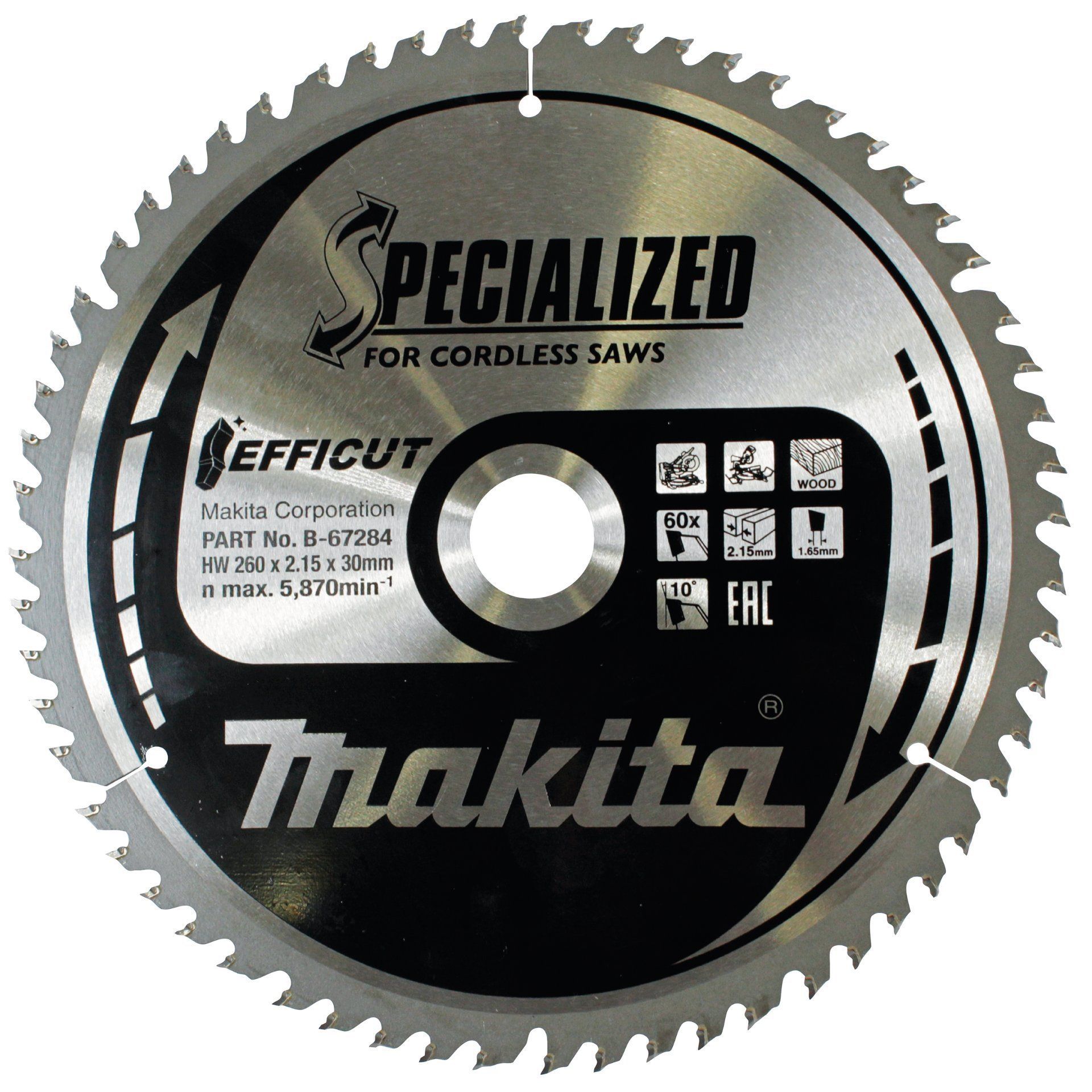 Makita EFFICUT Sägeb.260x30x60Z