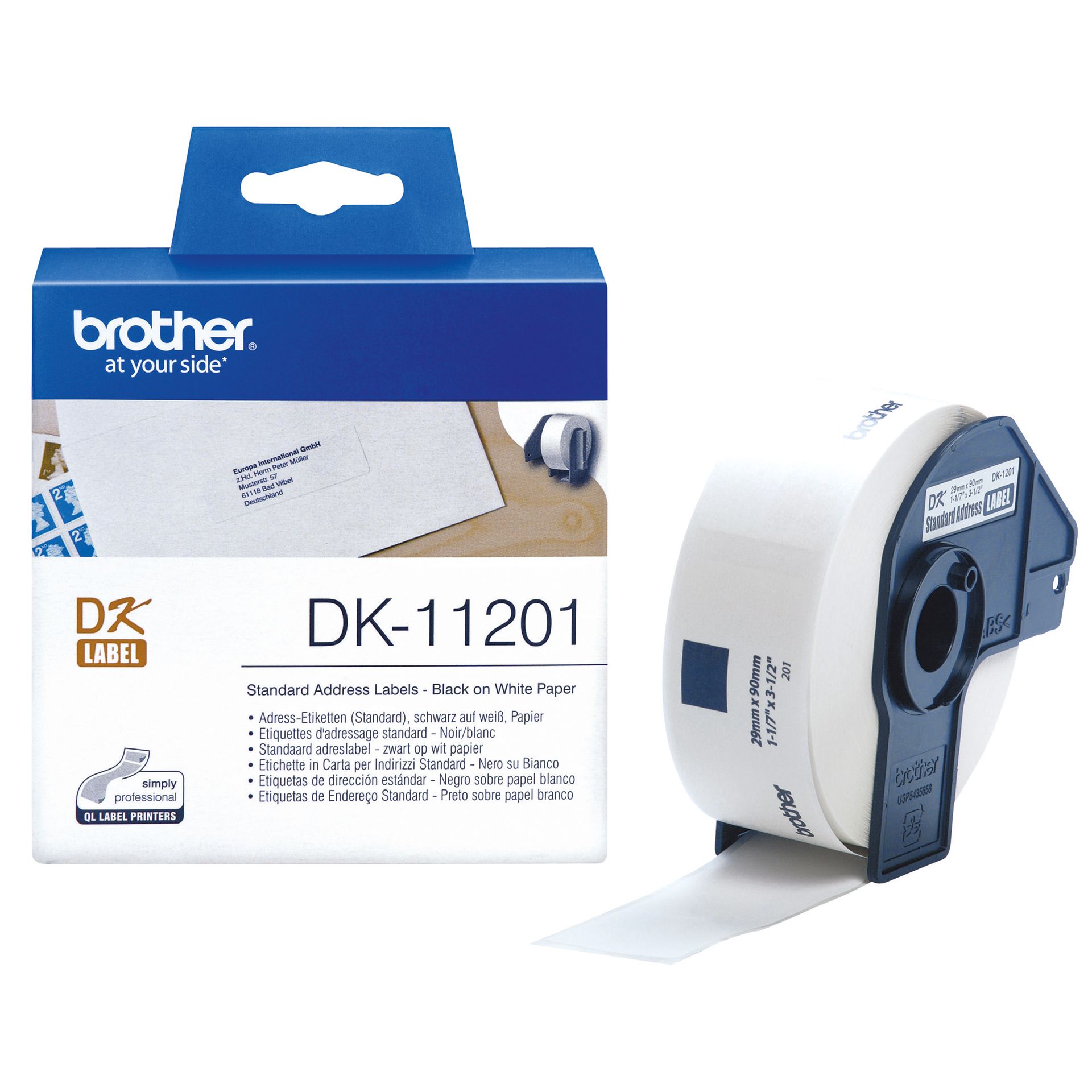 Etikett 29x90mm weiß 400 St./Pack.
