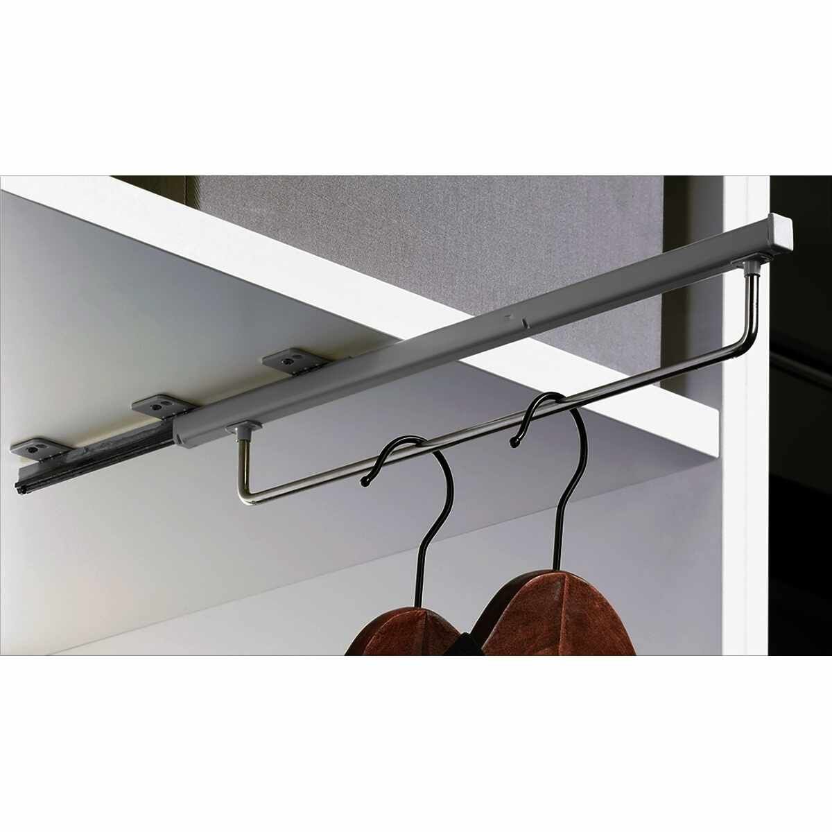 Quadro-Kleiderbügelh 400mm Silber
