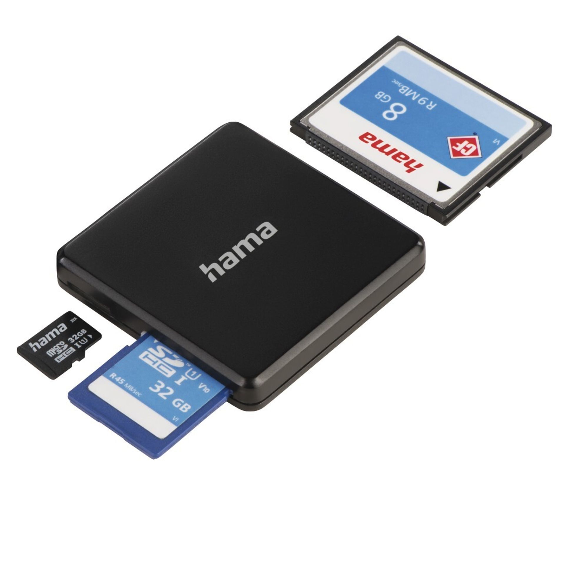 Kartenleser SD/microSD/CF USB 3.0 schwarz