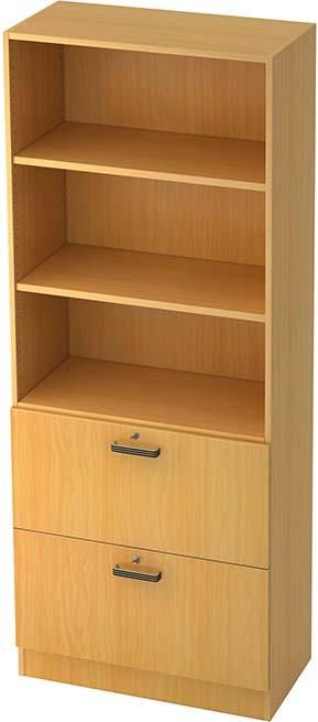 Registraturschrank 7300SGBuche / Buche, 80x42x200