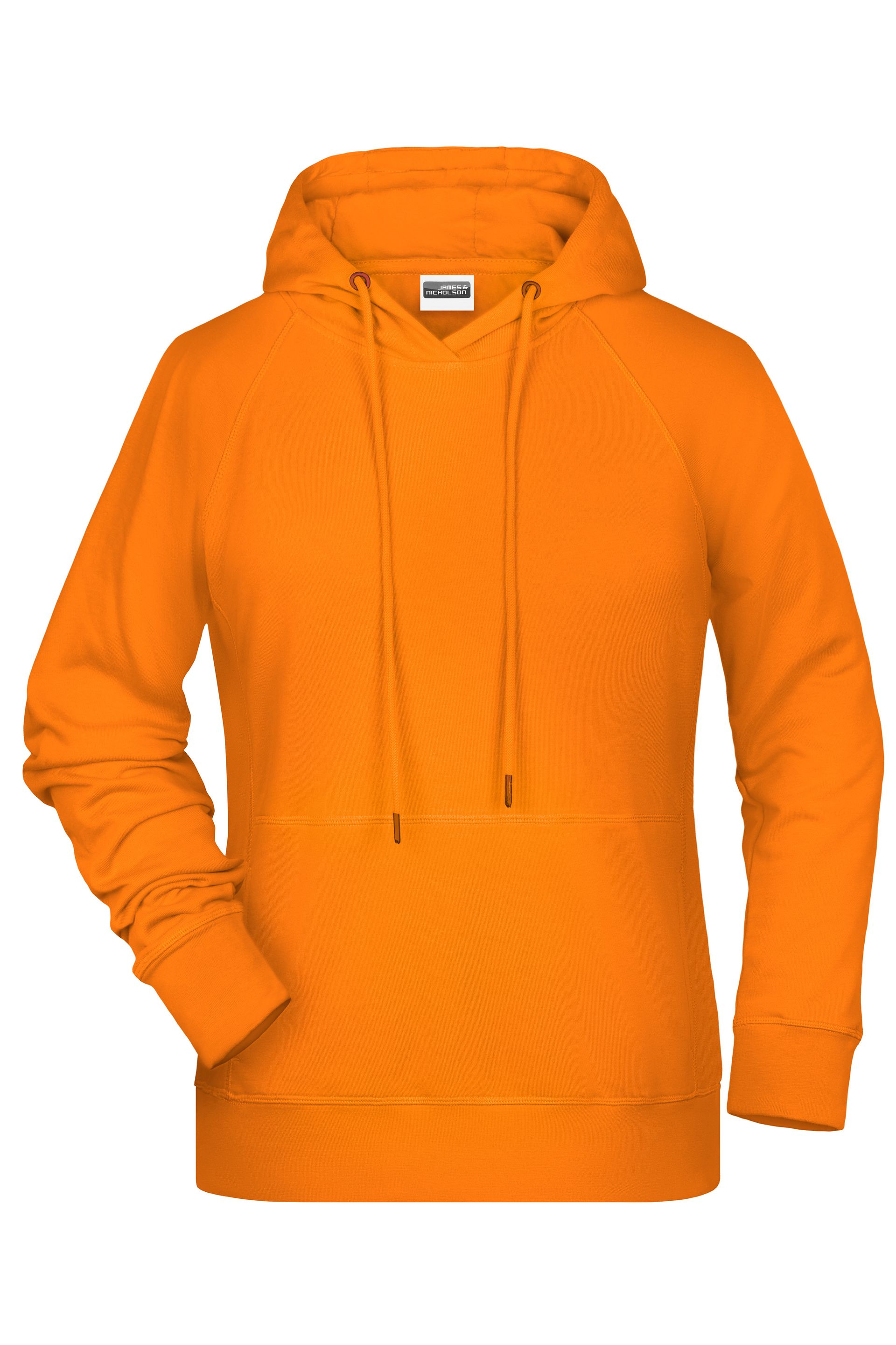 James & Nicholson 8023 Damen-Sweatshirt, Orange, Gr. L