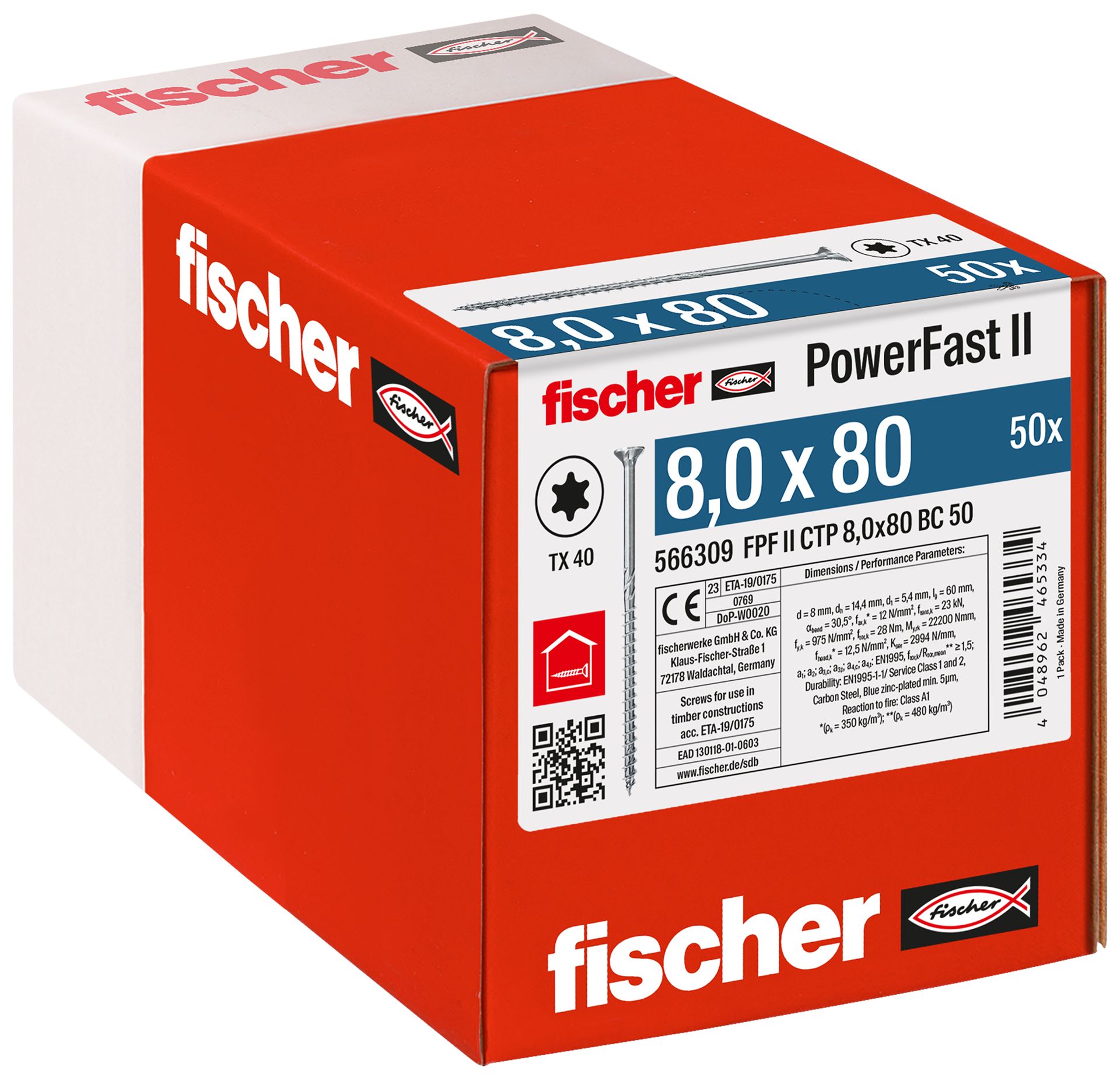 PowerFast II 8,0x80 SK TX TG blvz 50