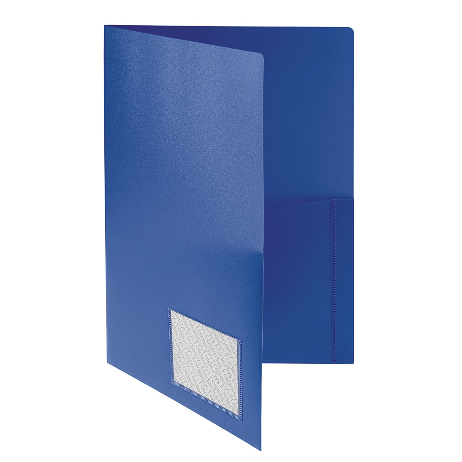 Broschürenmappe DIN A4 PP Klarsichttasche blau