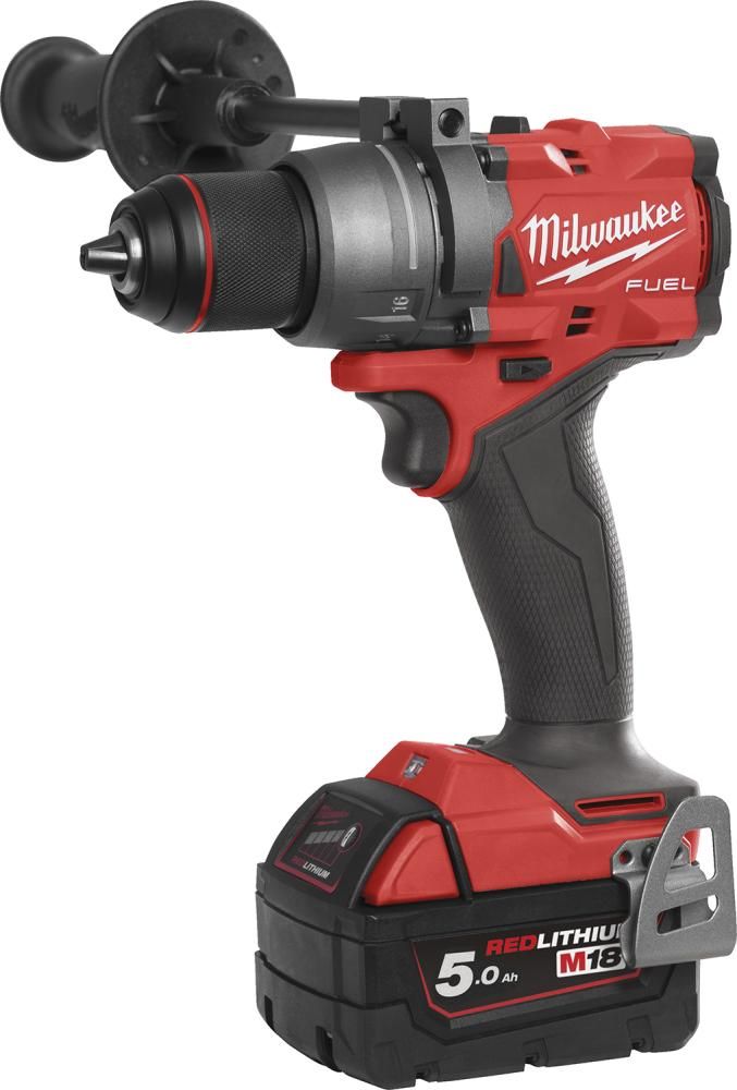 Akku-Bohrschrauber M18 FDD3-502X Milwaukee 2x18,0V 5,0 Ah Ladegerät M12-18FC HD-Box