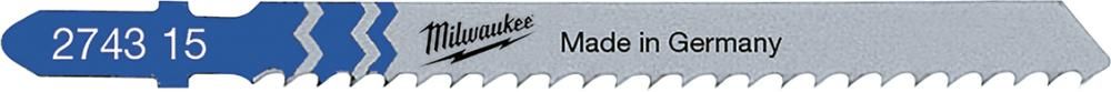 Stichsägeblatt Metall für Schnitte in Aluminium75x 3 mm T127D 5er Pack Milwaukee