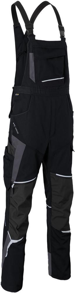 Latzhose, schwarz/anthrazit, Gr.60 BODYFORCE