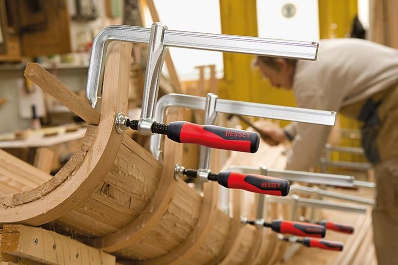 Schraubzwinge Ganzstahl mit 2-Komponenten-Heft 100x60mm BESSEY