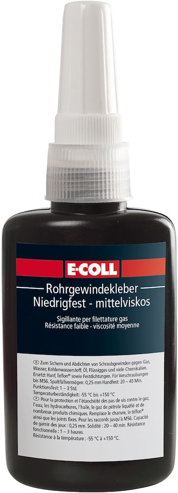 E-Coll Rohrgewindekleber, Hochfest-Mittelviskos,